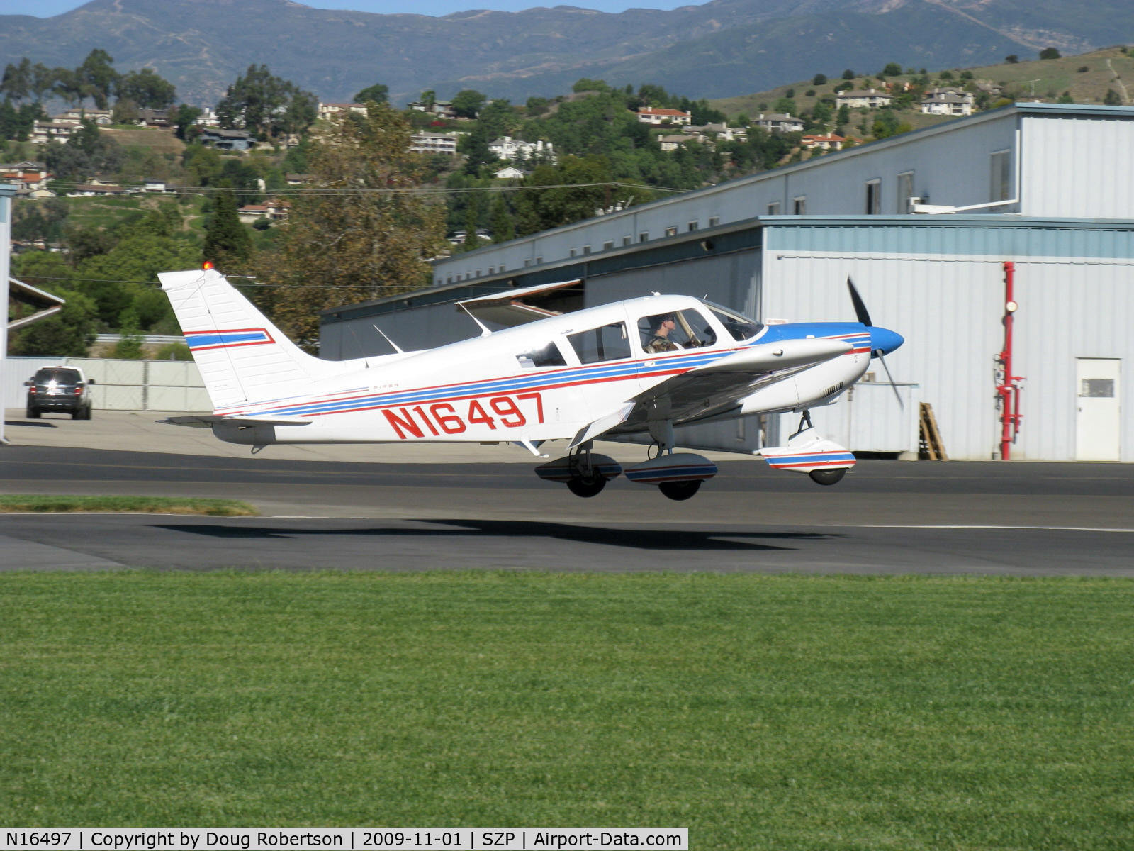 N16497, 1973 Piper PA-28-235 Cherokee Charger C/N 28-7310101, 1973 Piper PA-28-235 CHEROKEE CHARGER, Lycoming O-540-B4B5 235 Hp, flaps landing rwy 04