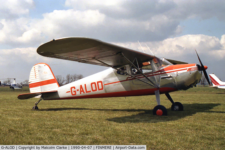 G-ALOD, 1947 Cessna 140 C/N 14691, Cessna 140. At the VAC Daffodil Rally at Finmere, UK in 1990. Previously registered as N2440V.