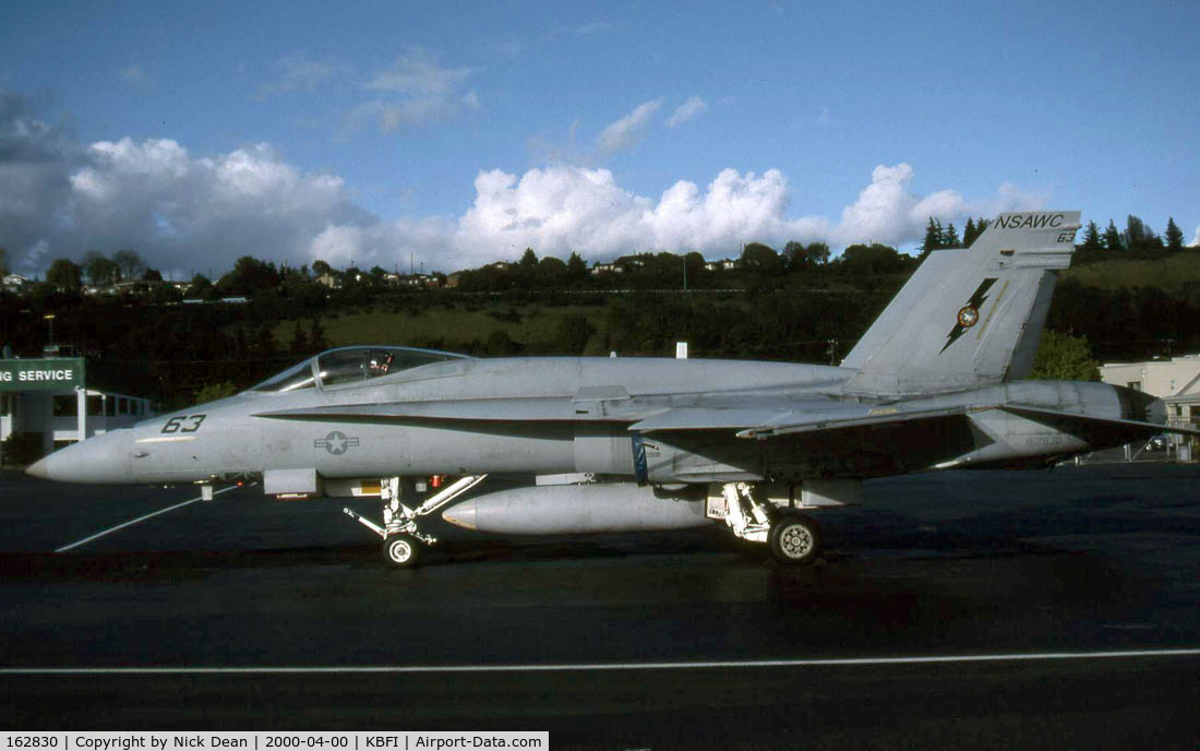 162830, McDonnell Douglas F/A-18A Hornet C/N 0346, KBFI