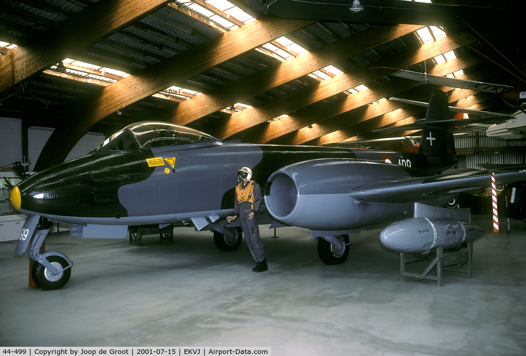 44-499, 1951 Gloster Meteor F.8 C/N G5/373, This Meteor is preserved in the small but interesting Stauning museum.