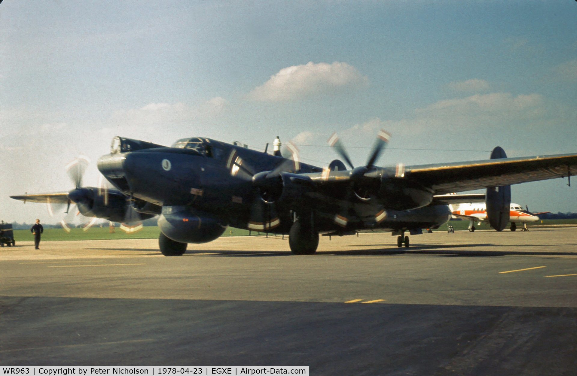WR963, 1954 Avro 696 Shackleton AEW.2 C/N Not found WR963, Now exhibited as a Shackleton MR.2, this AEW.2 of 8 Squadron was displayed at the 1978 Leeming Open Day.