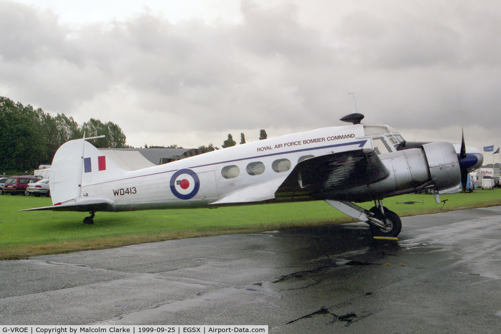 G-VROE, 1950 Avro 652A Anson T.21 C/N 3634, Avro 652A Anson T21 at North Weald, UK.