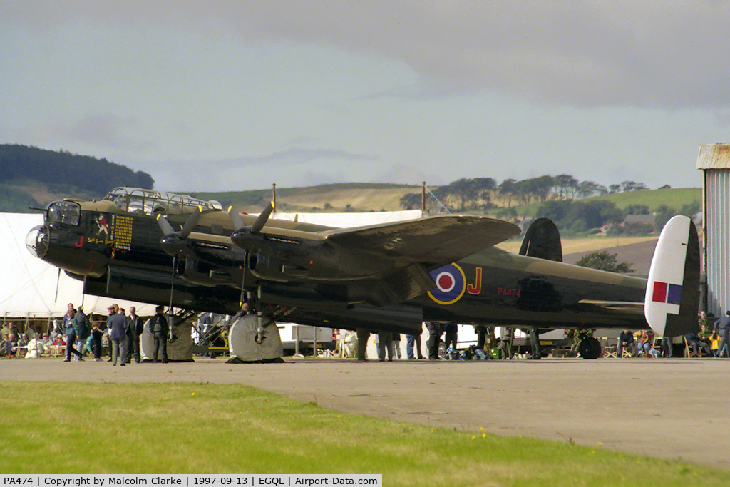 PA474, 1945 Avro 683 Lancaster B1 C/N VACH0052/D2973, Avro Lancaster 1 at RAF Leuchars, Scotland.