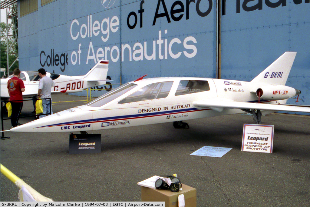 G-BKRL, Chichester-Miles Leopard C/N 001, Chichester-Miles Leopard.  On display at the 1994 PFA Rally at Cranfield.