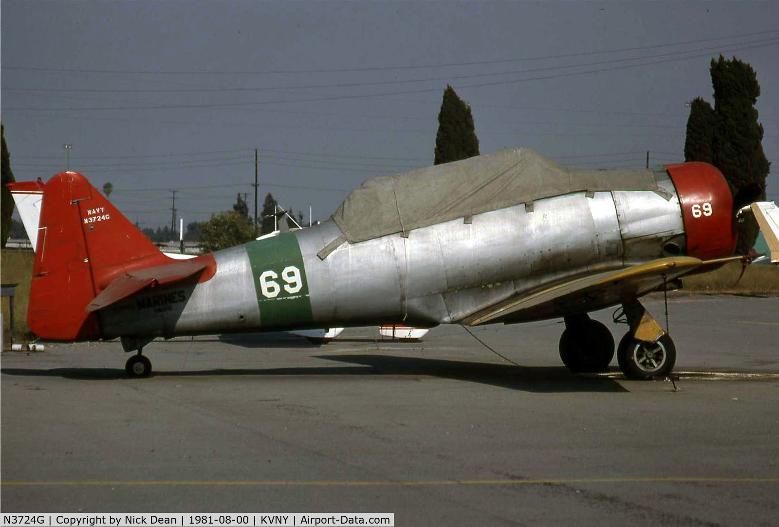 N3724G, 1959 North American SNJ-5 Texan C/N 88-18185, KVNY