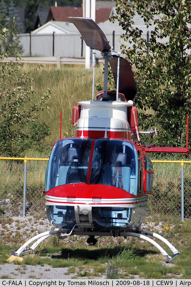 C-FALA, 1996 Bell 407 C/N 53115, Canmore - Municipal Heliport