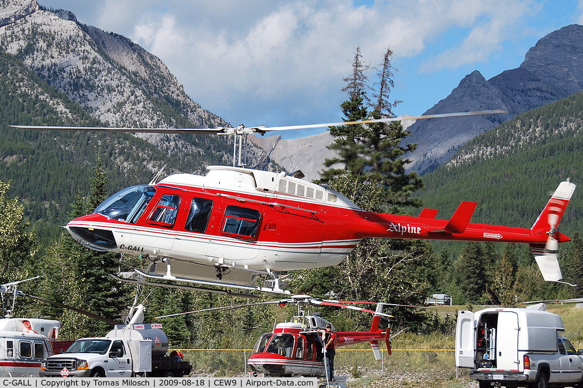 C-GALL, Bell 206L-3 LongRanger III C/N 51015, Canmore - Municipal Heliport