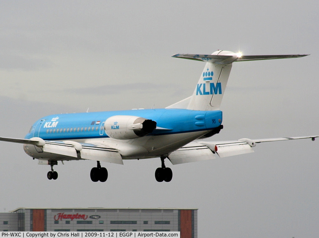 PH-WXC, 1996 Fokker 70 (F-28-0070) C/N 11574, KLM