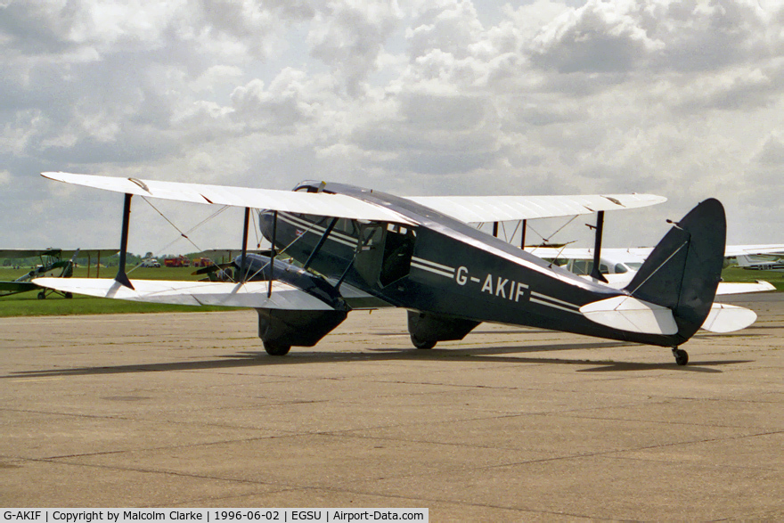 G-AKIF, 1944 De Havilland DH-89A Dominie/Dragon Rapide C/N 6838, De Havilland DH.89A Dragon Rapide at Duxford's Classic Jet and Fighter Display 1996