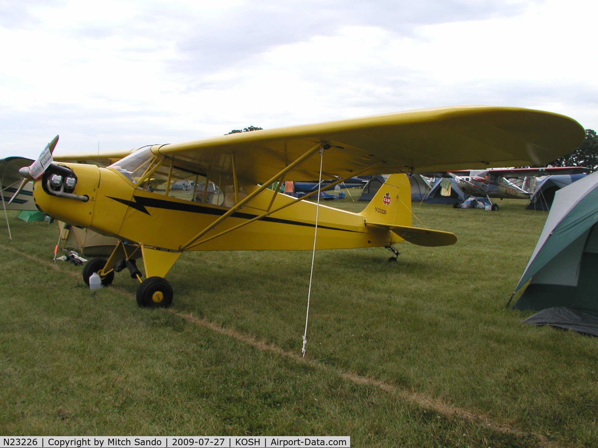N23226, 1939 Piper J3F-50 C/N 2992, EAA AirVenture 2009.