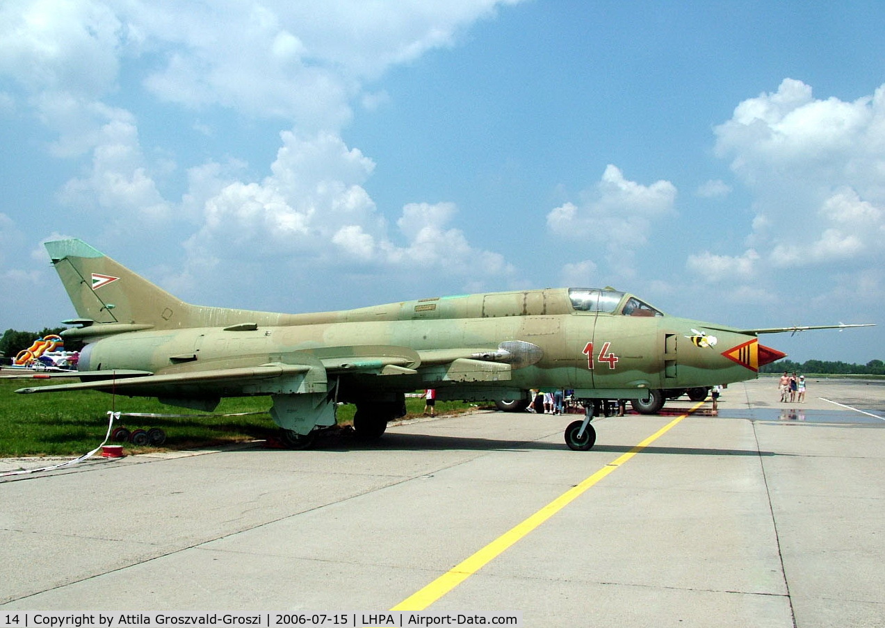 14, 1983 Sukhoi Su-22M-3 C/N 51814, Pápa HUNAF Base Airport