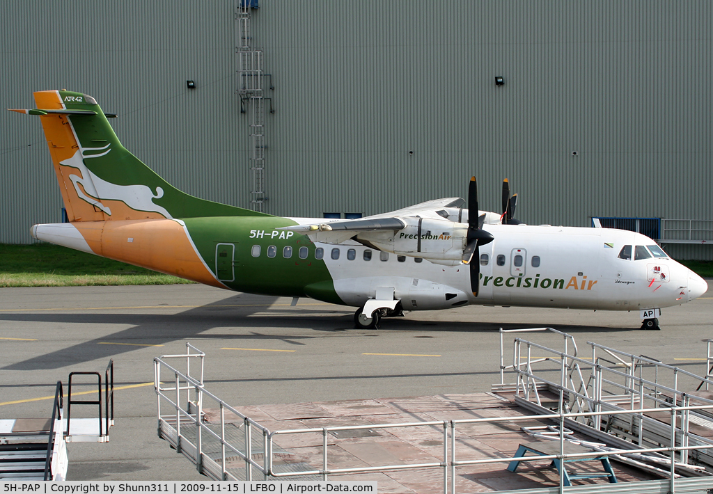5H-PAP, 1993 ATR 42-320 C/N 363, Return to lessor and stored at Latecoere Aeroservices facility