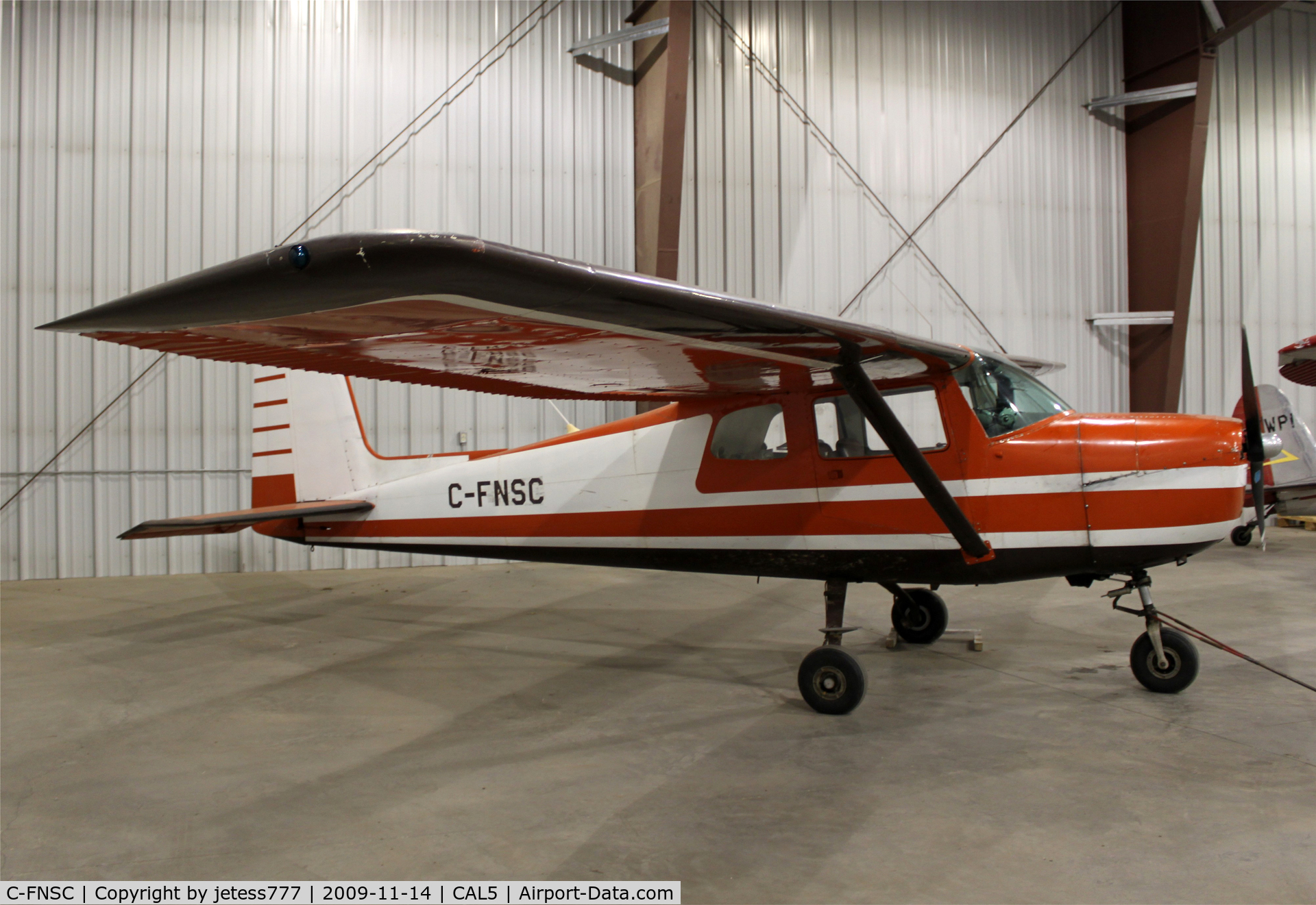 C-FNSC, 1961 Cessna 150BX C/N 15059401X, Taken in the hangar at Alexic Creek, BC, Canada