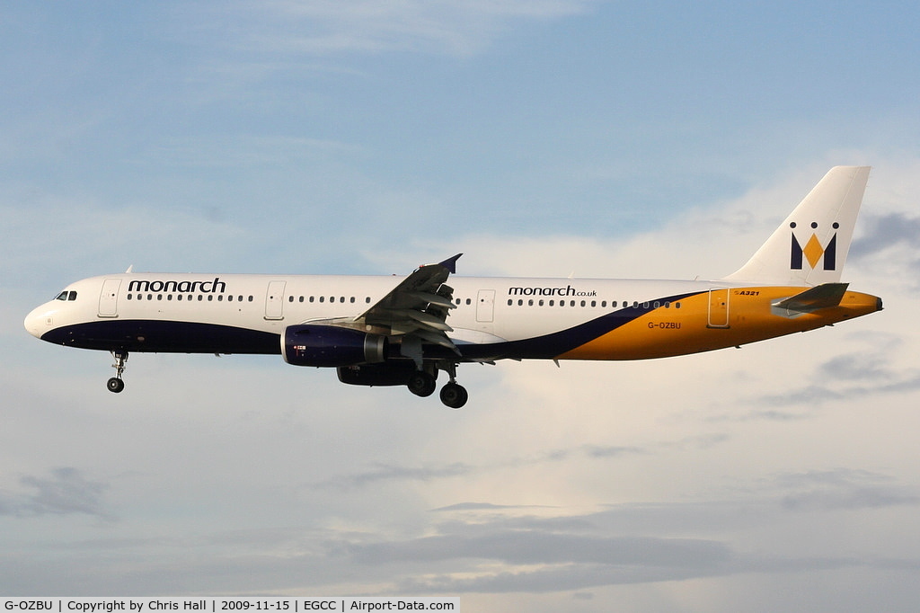 G-OZBU, 2008 Airbus A321-231 C/N 3575, Monarch Airlines
