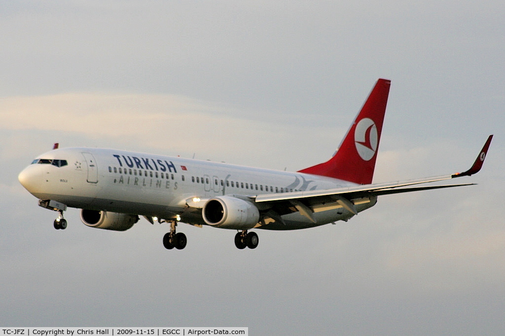 TC-JFZ, 2000 Boeing 737-8F2 C/N 29784, Turkish Airlines