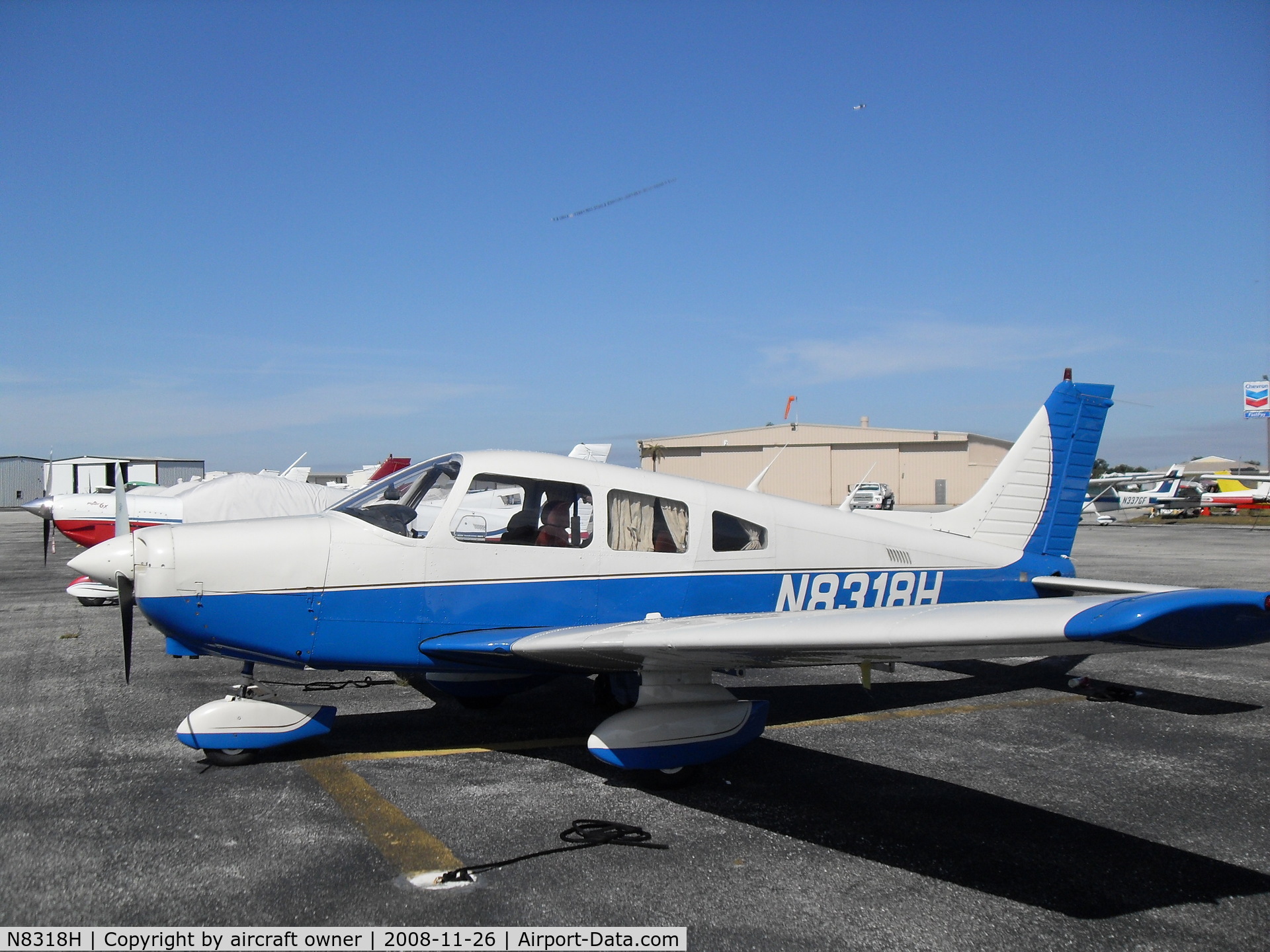 N8318H, 1980 Piper PA-28-161 C/N 28-8116121, Blue Jay, another beautiful day in Hollywood