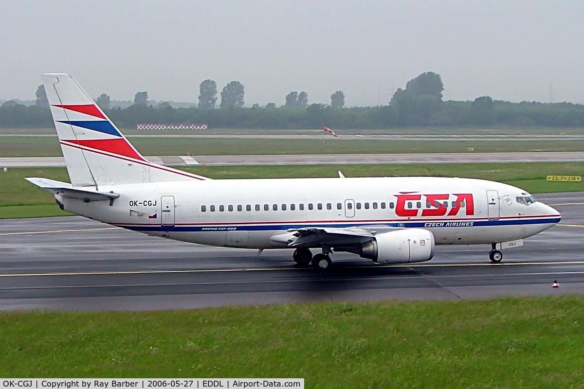 OK-CGJ, 1997 Boeing 737-500 C/N 28470, Boeing 737-55S [28470] (CSA Czech Airlines) Dusseldorf~D  27/05/2006. Seen departing.
