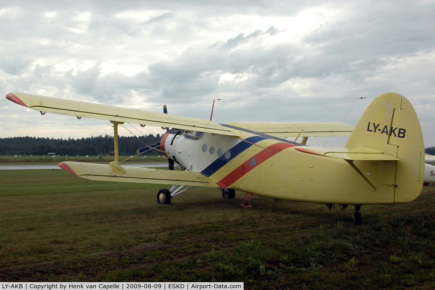 LY-AKB, Antonov An-2R C/N 1G230-28, Polish-built An-2R at Dala-Järna airfield, Sweden
