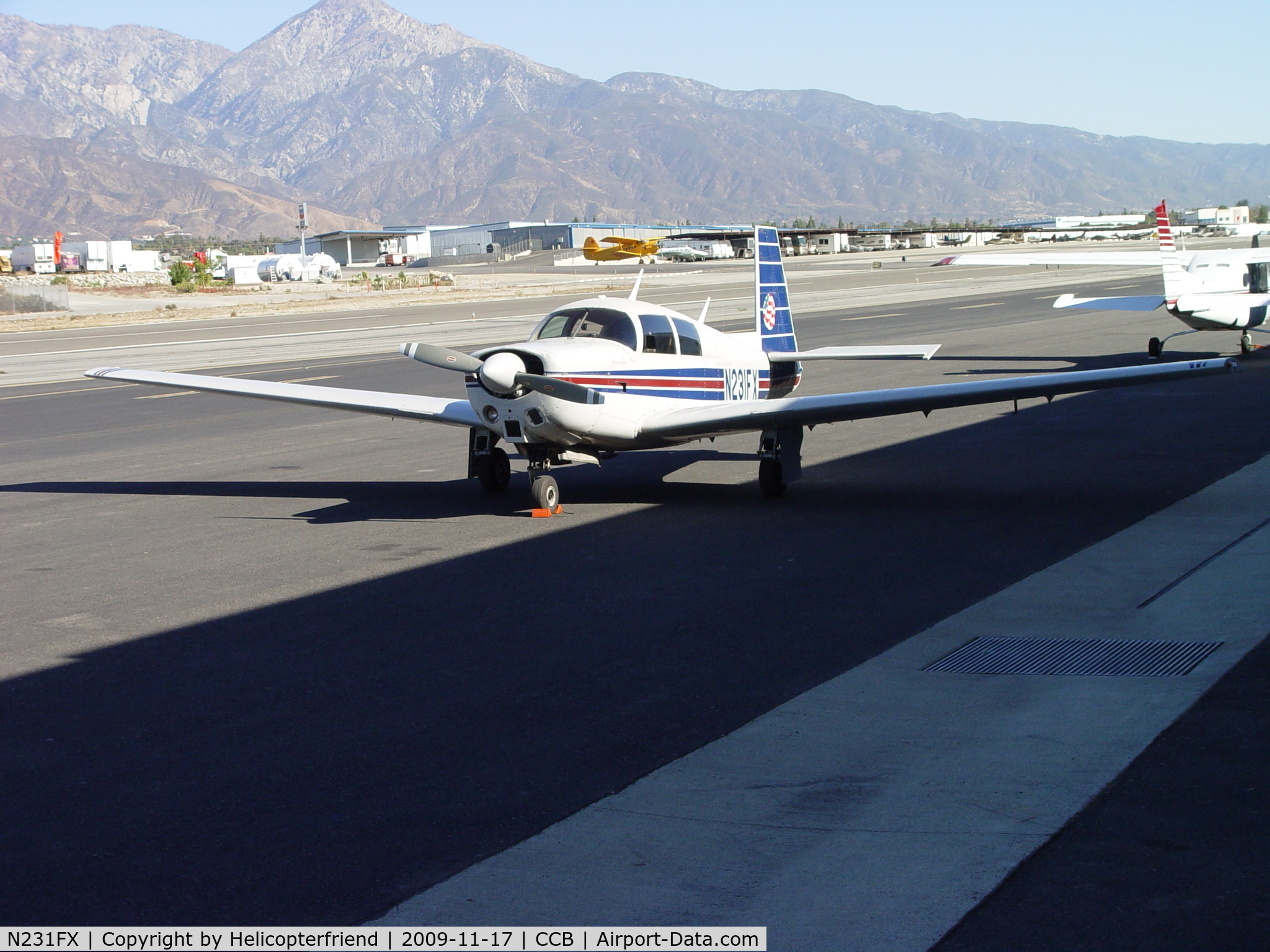 N231FX, 1966 Mooney M20C Ranger C/N 3378, Parked in the sun at Cable