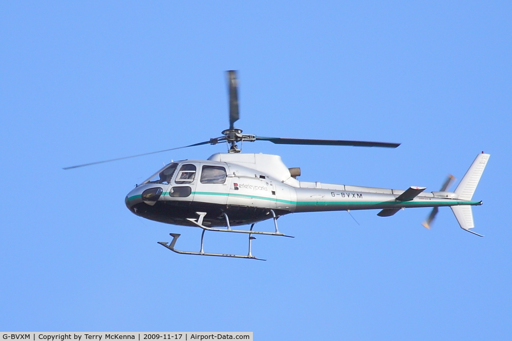 G-BVXM, 1987 Aerospatiale AS-350B Ecureuil C/N 2013, Photographed over Whittlesey, Peterborough