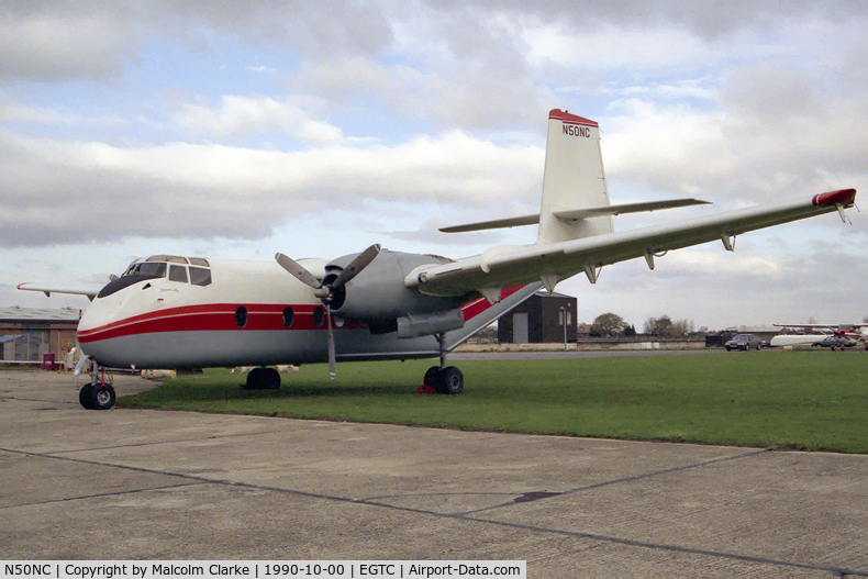 N50NC, De Havilland Canada DHC-4A Caribou C/N 302, De Havilland Canada DHC-4A Caribou at Cranfield Airport, UK.