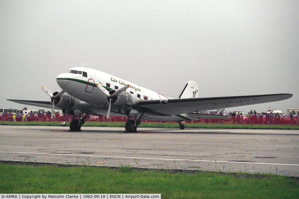 G-AMRA, 1944 Douglas DC-3C (C-47B-15-DK) C/N 15290, Douglas C-47B Dakota Mk4 (DC-3A.) At RAF Finningley's Air Show in 1992