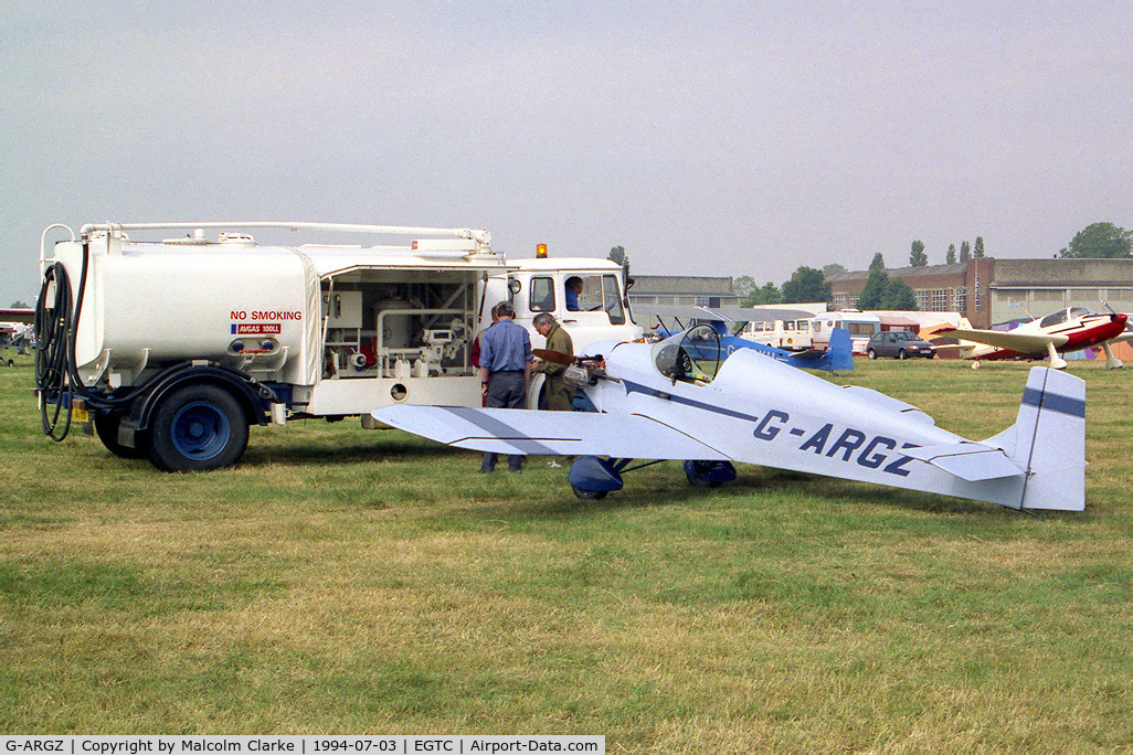 G-ARGZ, 1961 Rollason Druine D.31 Turbulent C/N PFA 562, Rollason Druine D-31 Turbulent at the 1994 PFA Rally, Cranfield Airport, UK..