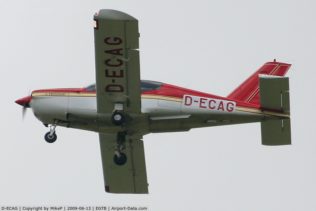 D-ECAG, Socata TB-20 Trinidad C/N 725, Go-around on this approach for an Aero Expo 2009 visitor.