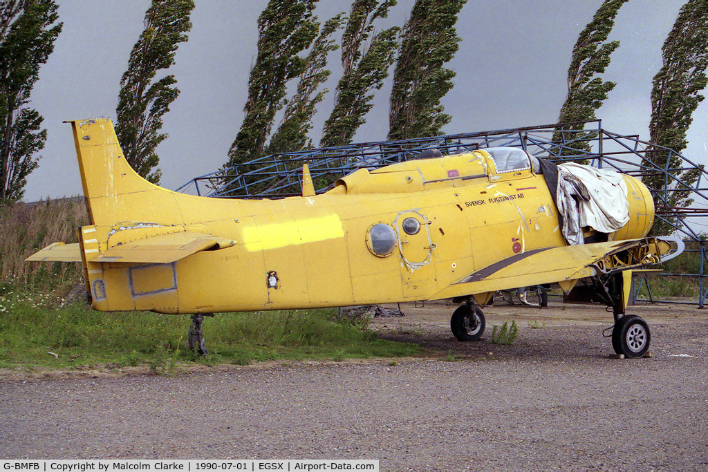 G-BMFB, , Douglas AD-4W Skyraider at North Weald Airfield, UK.