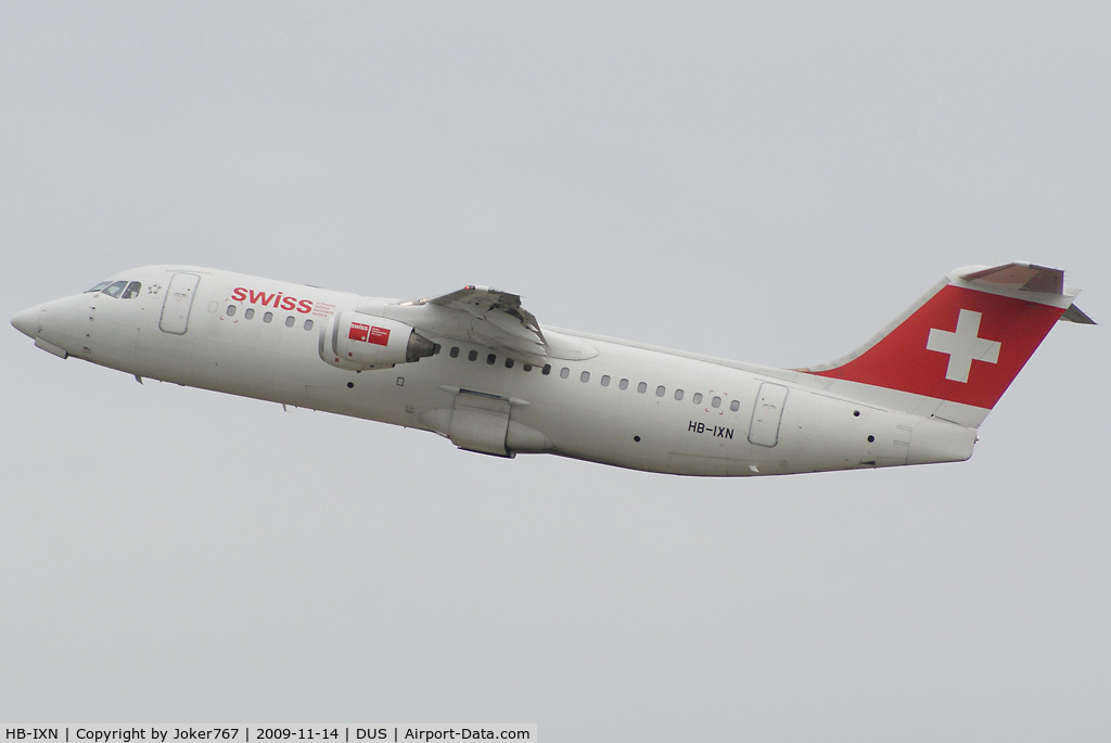 HB-IXN, 1996 British Aerospace Avro 146-RJ100 C/N E3286, Swiss Avro Regional Jet RJ100