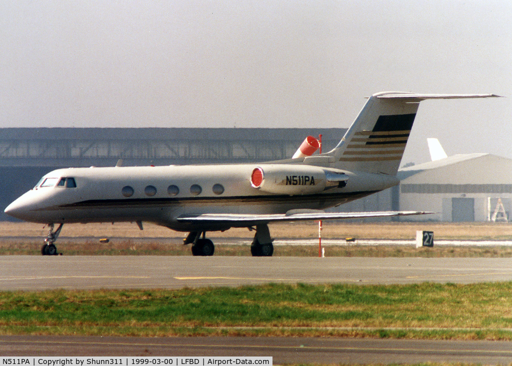 N511PA, 1989 Gulfstream Aerospace G-IV C/N 1111, Parked at the General Aviation area...
