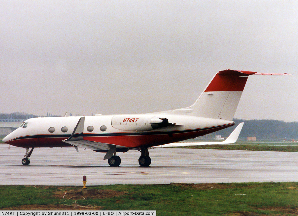 N74RT, 1978 Grumman G-1159 Gulfstream II C/N 219, Parked at the General Aviation area...