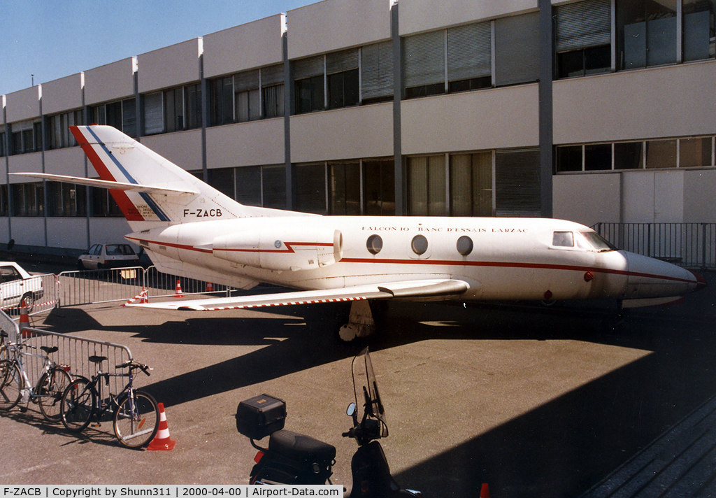 F-ZACB, Dassault Falcon 10 C/N 02, Was preserved into SUPEARO School in Toulouse Town...