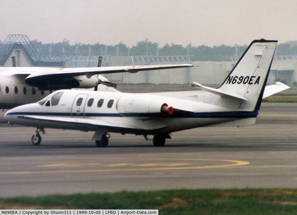N690EA, 1974 Cessna 500 Citation I C/N 500-0201, Parked at the General Aviation area...