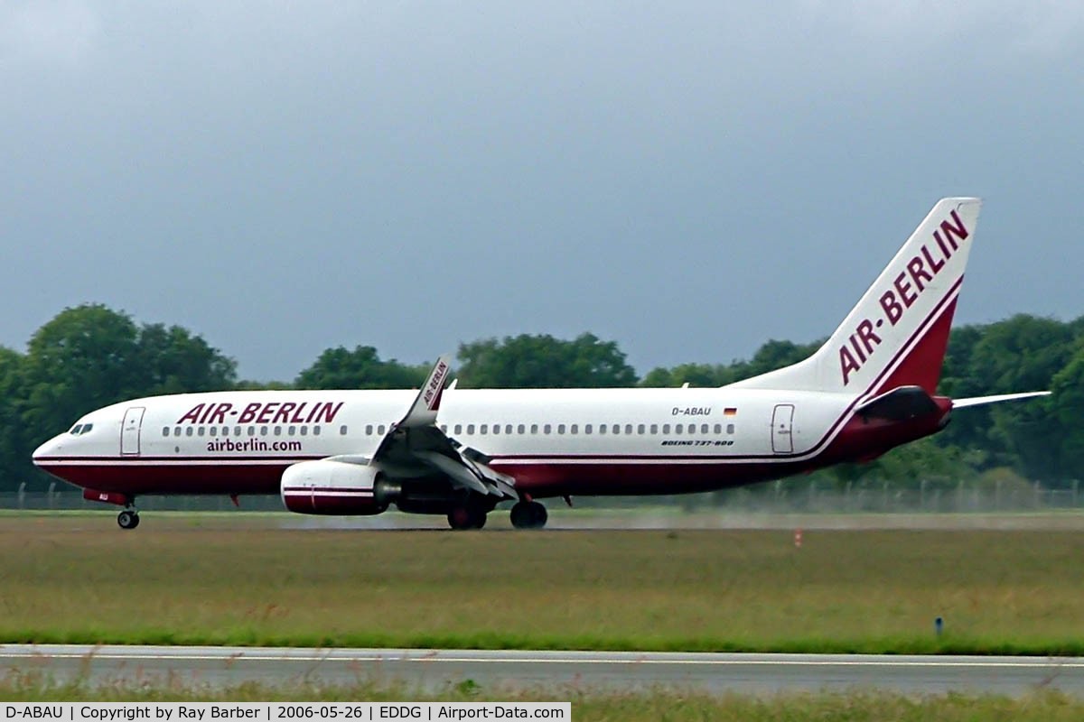 D-ABAU, 1999 Boeing 737-86J C/N 29121, Boeing 737-86J [29121] (Air Berlin) Munster/Osnabruck~D 25/05/2006. Seen landing.