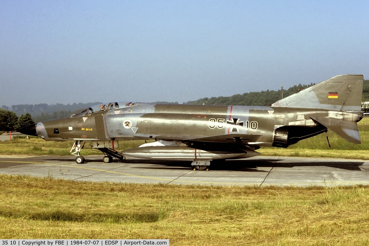 35 10, 1969 McDonnell Douglas RF-4E Phantom II C/N 3963, Luftwaffe RF-4E at Fliegerhorst Pferdsfeld