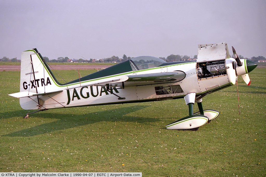 G-XTRA, 1987 Extra EA-230 C/N 12A, Extra EA-230 at Cranfield Airport, UK.