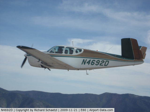 N4692D, 1957 Beech H35 Bonanza C/N D-4911, Enroute From Belen (E80) to Albuquerque (ABQ) 11/21/09