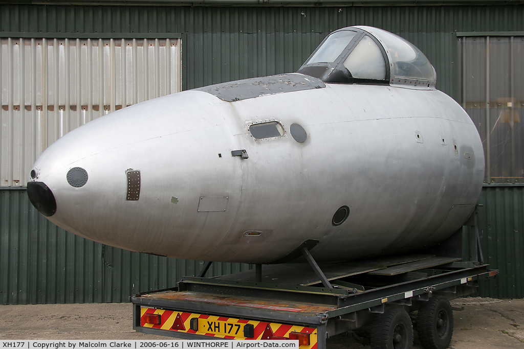 XH177, 1960 English Electric Canberra PR.9 C/N SH1741, English Electric Canberra PR9 at Newark Air Museum, Winthorpe in 2006.