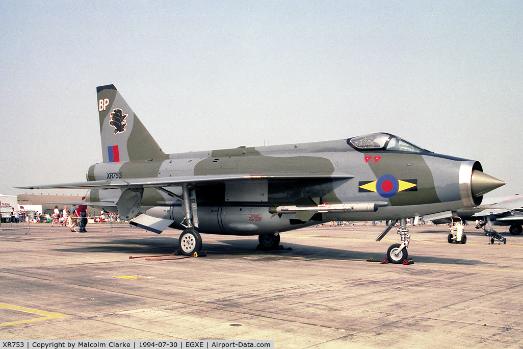 XR753, 1965 English Electric Lightning F.6 C/N 95218, English Electric Lightning F6 preserved at RAF Leeming.