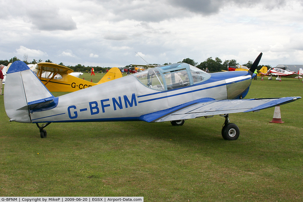 G-BFNM, 1946 Globe GC-1B Swift C/N 2205, Visitor to the 2009 Air Britain fly-in.