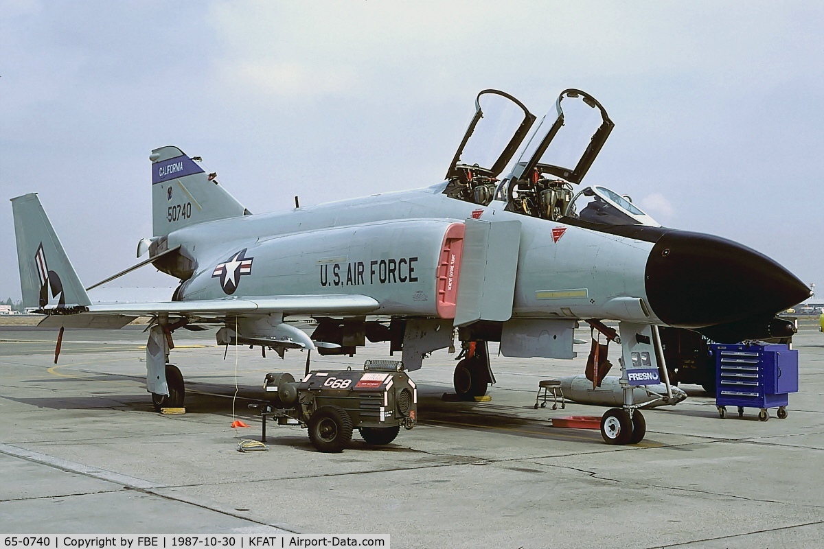 65-0740, 1965 McDonnell F-4D Phantom II C/N 1801, 144th FIG F-4D at Fresno IAP