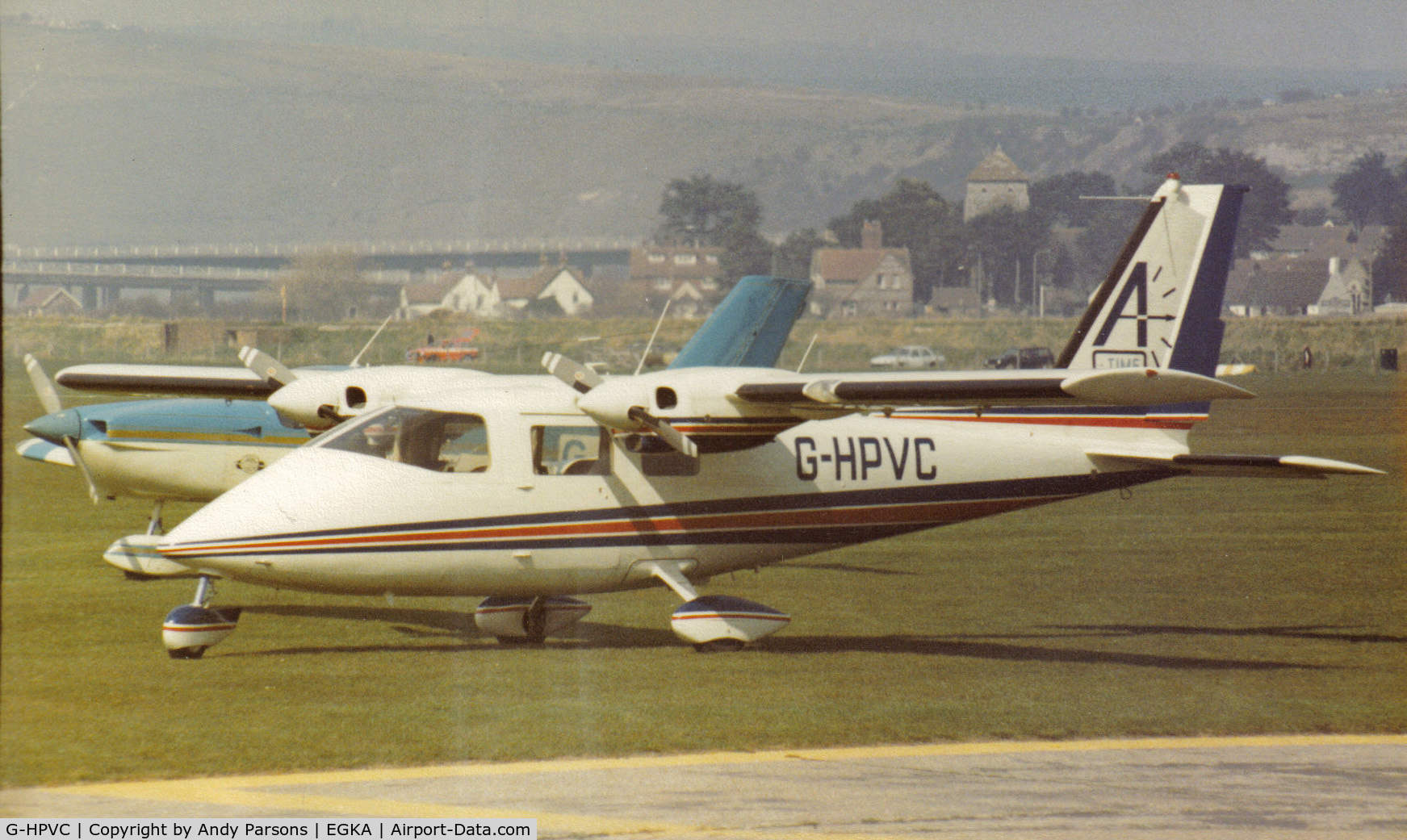 G-HPVC, 1973 Partenavia P-68 C/N 13, Taken a good few years ago vising Shoreham