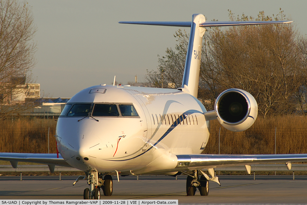 5A-UAD, 2009 Bombardier Challenger 850 (CL-600-2B19) C/N 8087, United Aviation Canadair Regionaljet