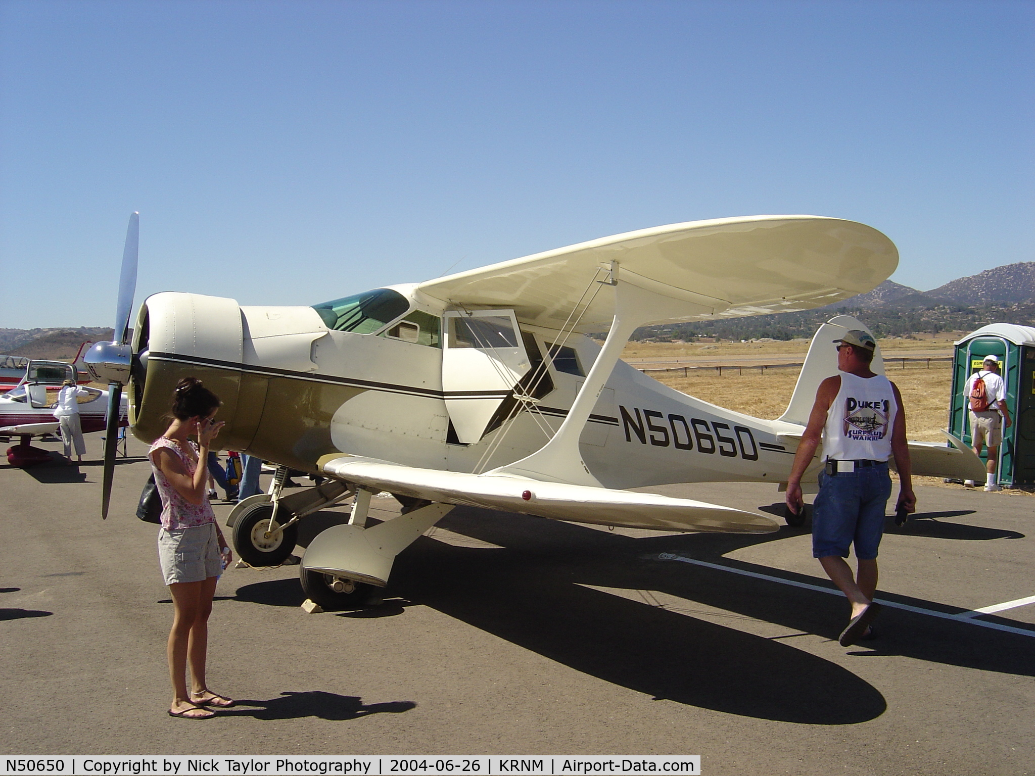 N50650, 1937 Beech E17B C/N 143, Ramona Air Fair 04'