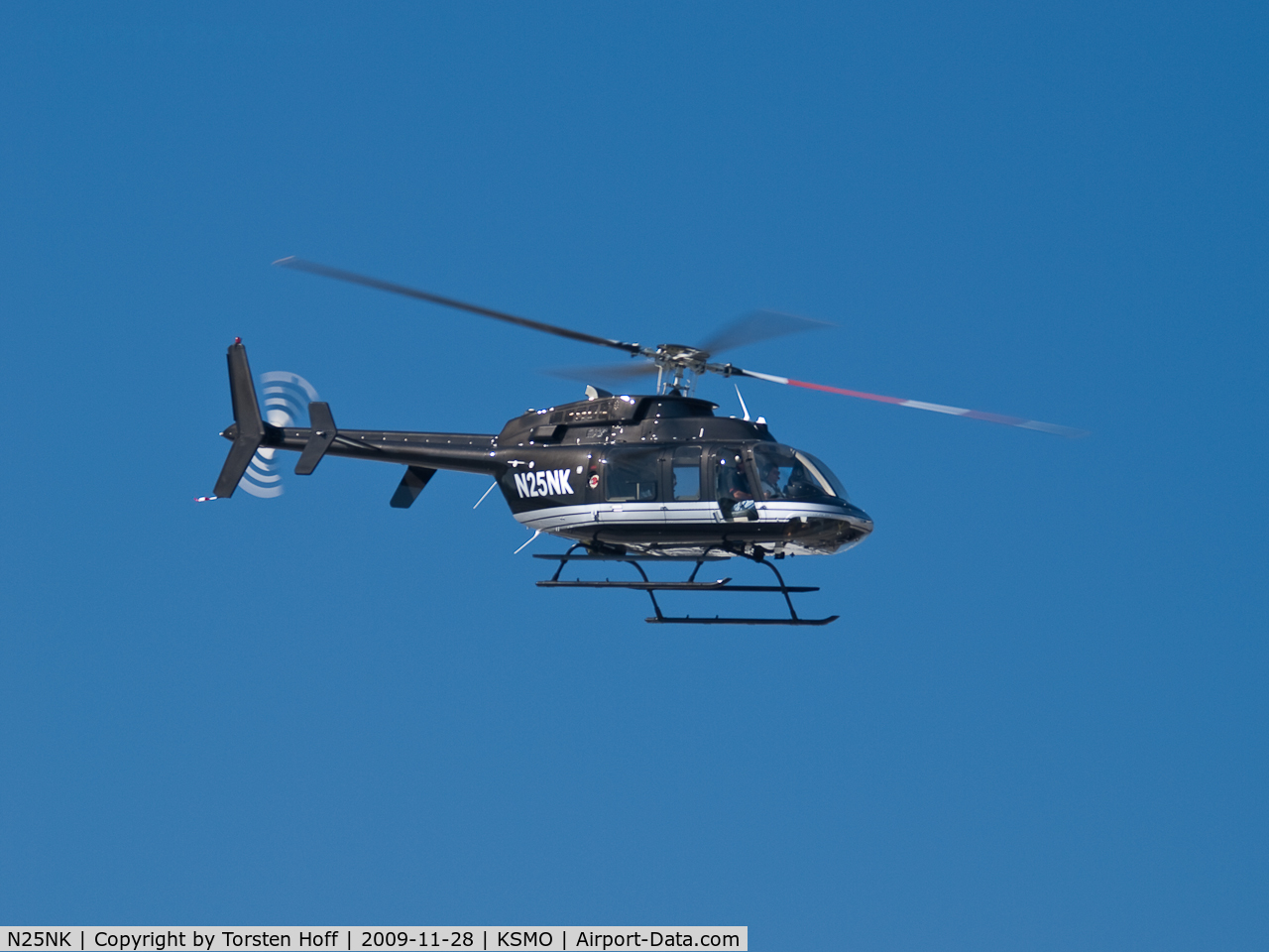 N25NK, 2008 Bell 407 C/N 53885, N25NK departing from RWY 03