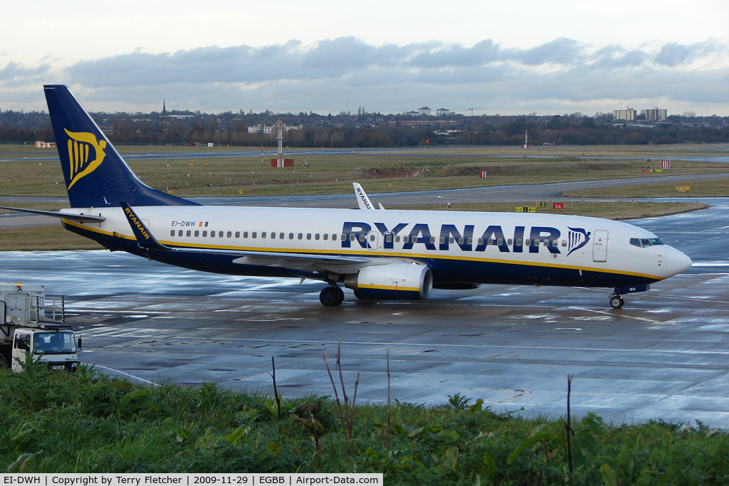 EI-DWH, 2007 Boeing 737-8AS C/N 33637, Ryanair B737 at Birmingham