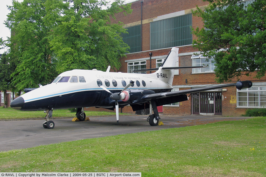 G-RAVL, 1969 Handley Page HP-137 Jetstream 200 C/N 208, Handley Page HP-137 Jetstream Series 200 at Cranfield University in 2004.