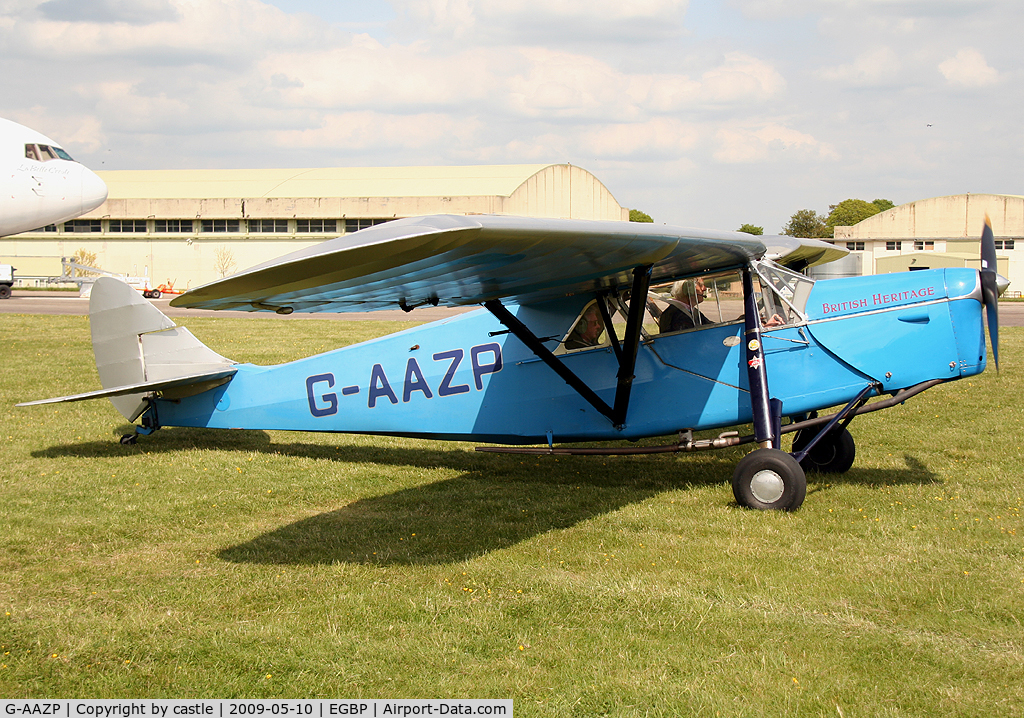 G-AAZP, 1930 De Havilland DH.80A Puss Moth C/N 2047, seen here @ Kemble vintage flyin