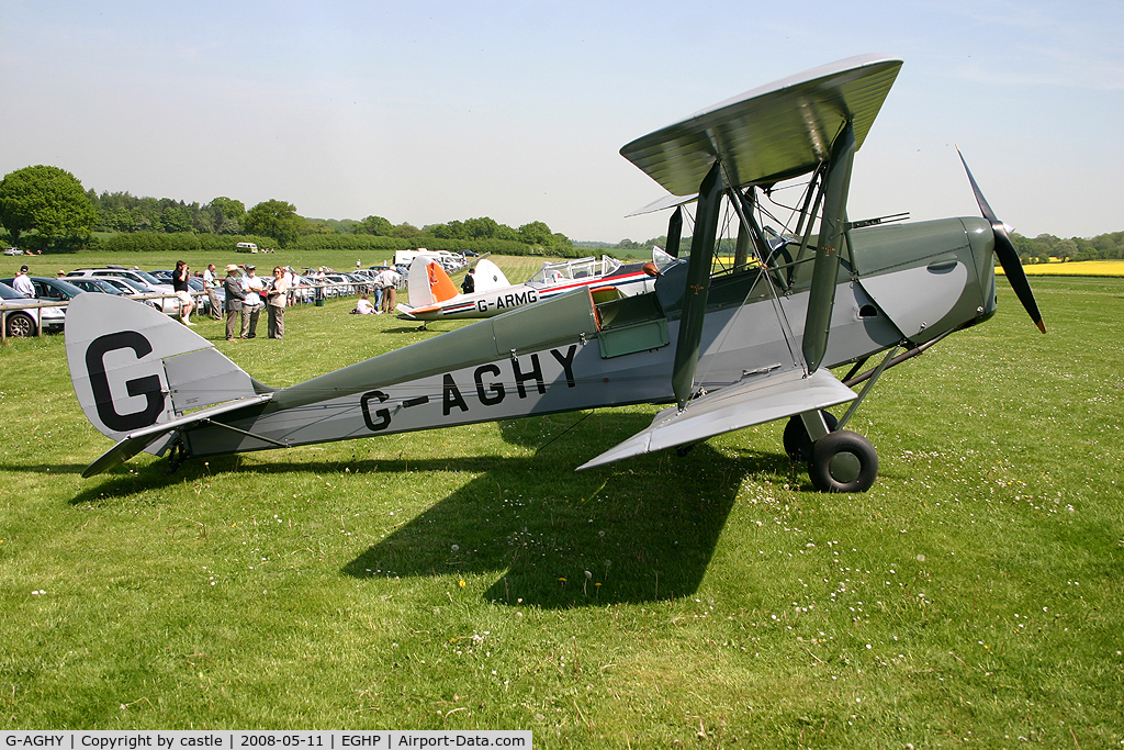 G-AGHY, 1939 De Havilland DH-82A Tiger Moth II C/N 82292, seen @ Popham